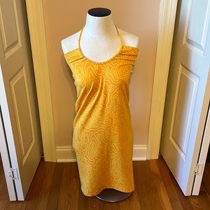 Zara - Orange and Yellow Halter Dress